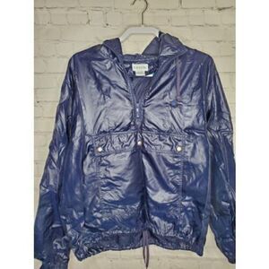 Rare 90's IZOD men's blue 1/2 zip windbreaker pullover size M